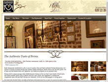 Tablet Screenshot of hafezrestaurant.co.uk